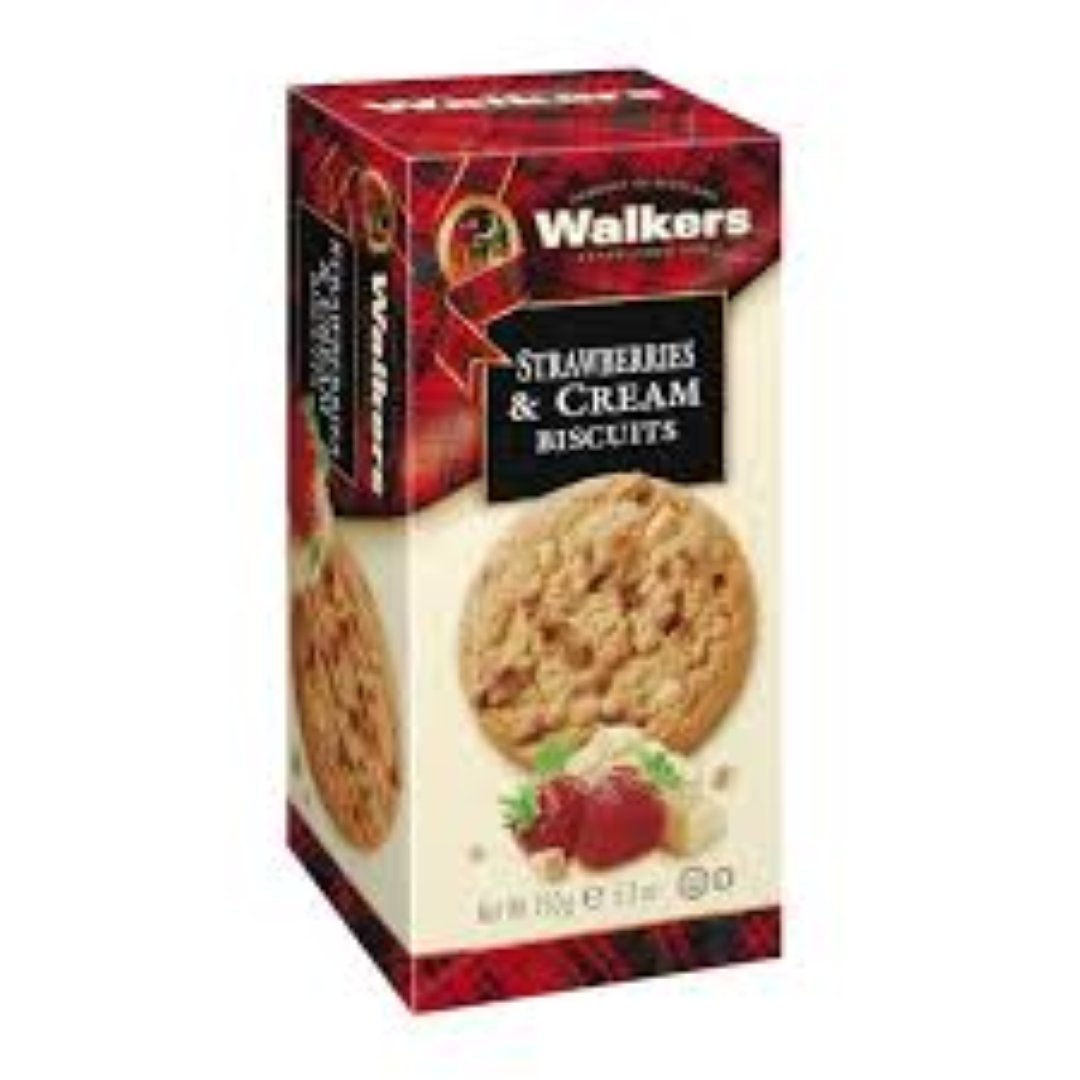 WALKERS MILK STRAWBERRY CREMES 75G